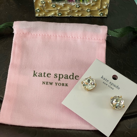 kate spade clear gumdrop stud earrings